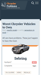 Mobile Screenshot of chryslerproblems.com